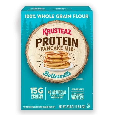 Krusteaz® Buttermilk Protein Pancake Mix 20 oz. Box
