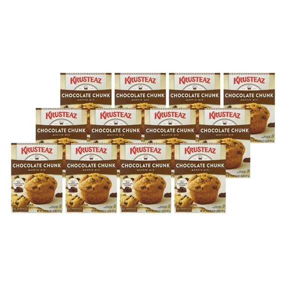 Krusteaz Chocolate Chip Muffin Mix, 18.25 oz. (Pack of 12)