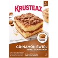 thumbnail image 1 of Krusteaz Cinnamon Swirl Cake, 3 pk., 1 of 1