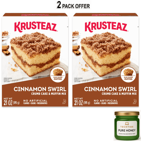 Krusteaz Cinnamon Swirl Crumb Cake and Muffin Mix, 21 oz
