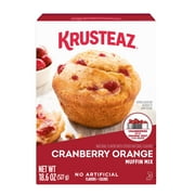 Krusteaz Cranberry Orange Muffin Mix, Cranberry Orange Muffins Made With Real Cranberries and Orange Zest, 18.6 oz Box