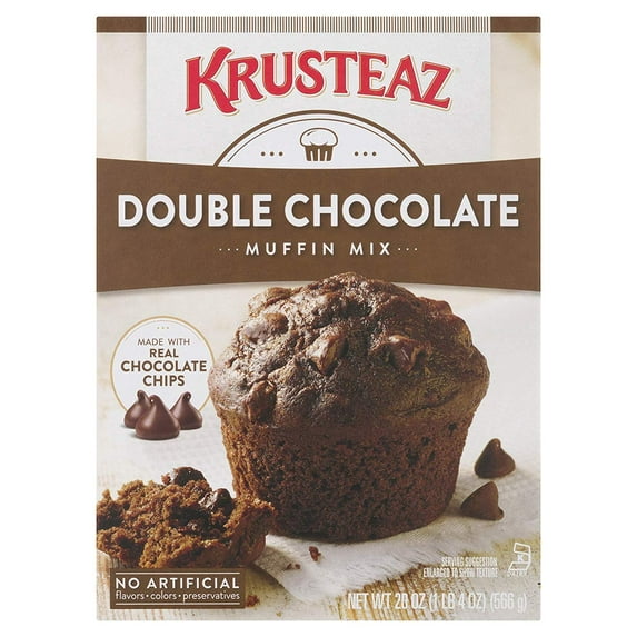 Krusteaz Double Chocolate Muffin Baking Mix, 20 oz