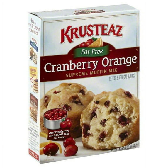 Krusteaz Fat Free Cranberry Orange Muffin Mix, 17.5 Oz