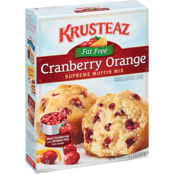 Krusteaz Fat Free Cranberry Orange Supreme Muffin Mix, 18.6 oz