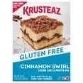 thumbnail image 1 of Krusteaz Gluten Free Baking Mix, Cinnamon Swirl Crumb Cake & Muffin Mix, Gluten Free With No Artificial Flavors, Colors Or Preservatives, 20 Ounce (Pack Of 3), 1 of 3