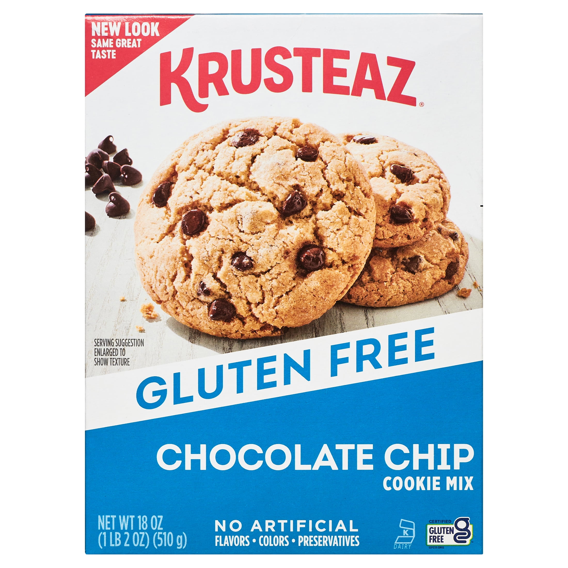 Krusteaz Gluten Free Chocolate Chip Cookie Mix 18 oz. Box
