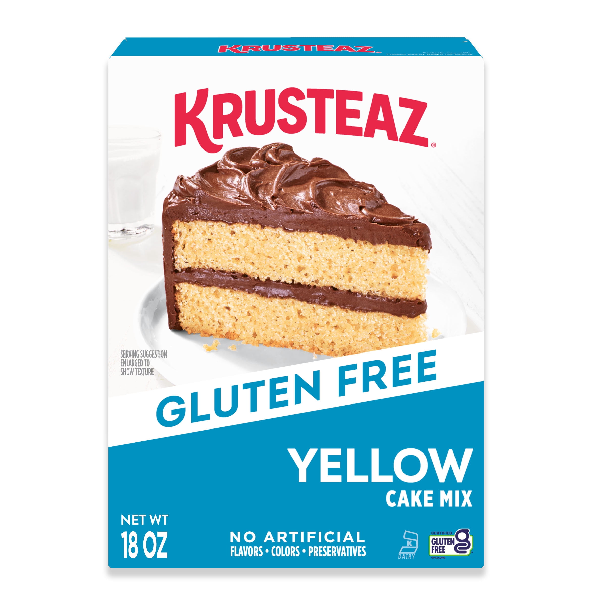 Krusteaz Gluten Free Yellow Cake Mix, 18 oz - Walmart.com