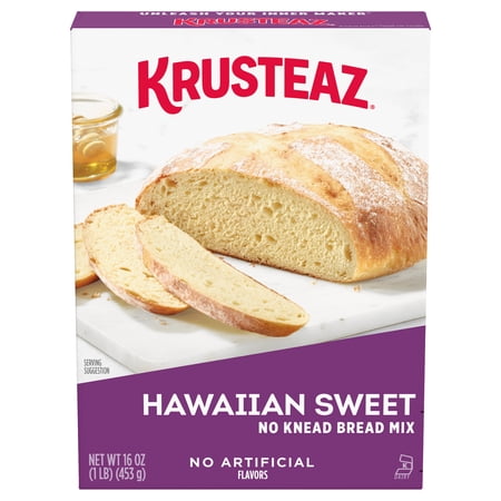 Krusteaz® Hawaiian Sweet No Knead Bread Mix 16 oz. Box