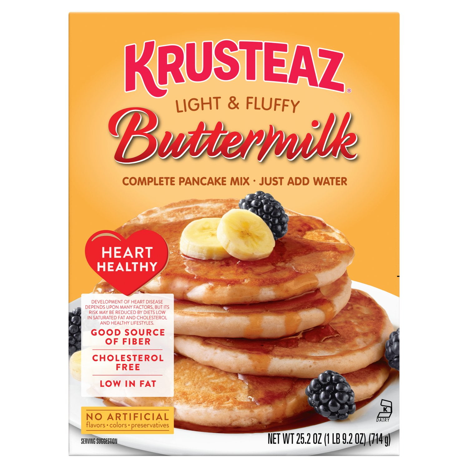 Krusteaz Heart Healthy Pancake Mix 25.2 oz