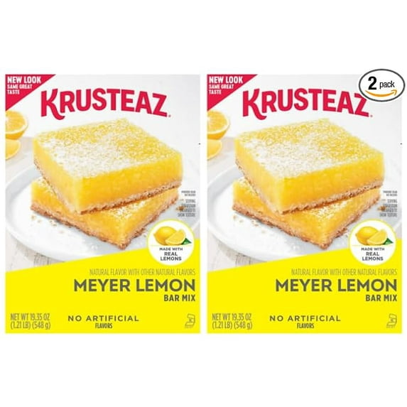 Krusteaz Baking Meyer Lemon Bar Mix, 1.2 Pound (Pack of 2)