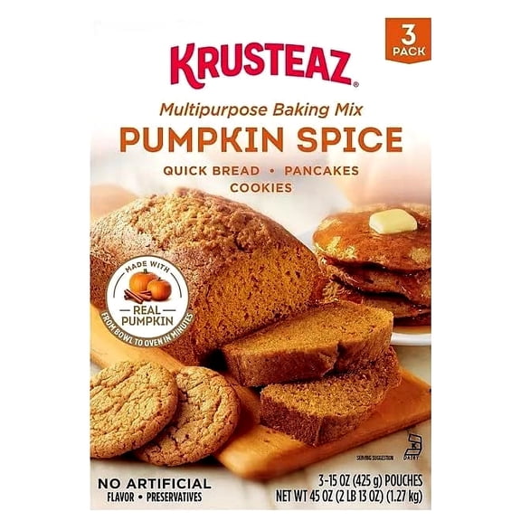 Krusteaz Pumpkin Spice Baking Mix (15 oz., 3 pk.)