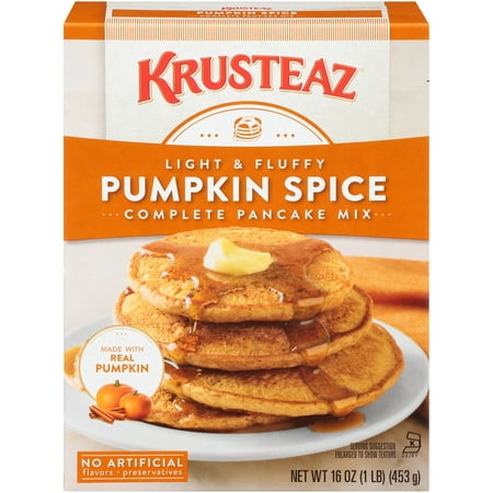 Krusteaz® Pumpkin Spice Complete Pancake Mix 16 oz. Box