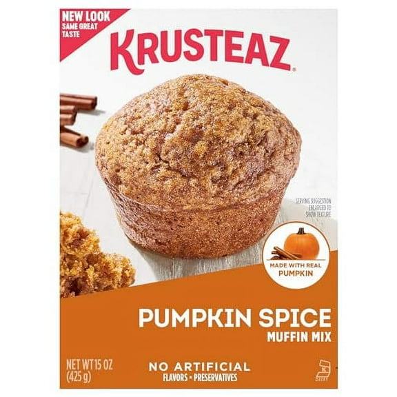 Krusteaz Pumpkin Spice Muffin Mix (15 Ounce (Pack of 2))