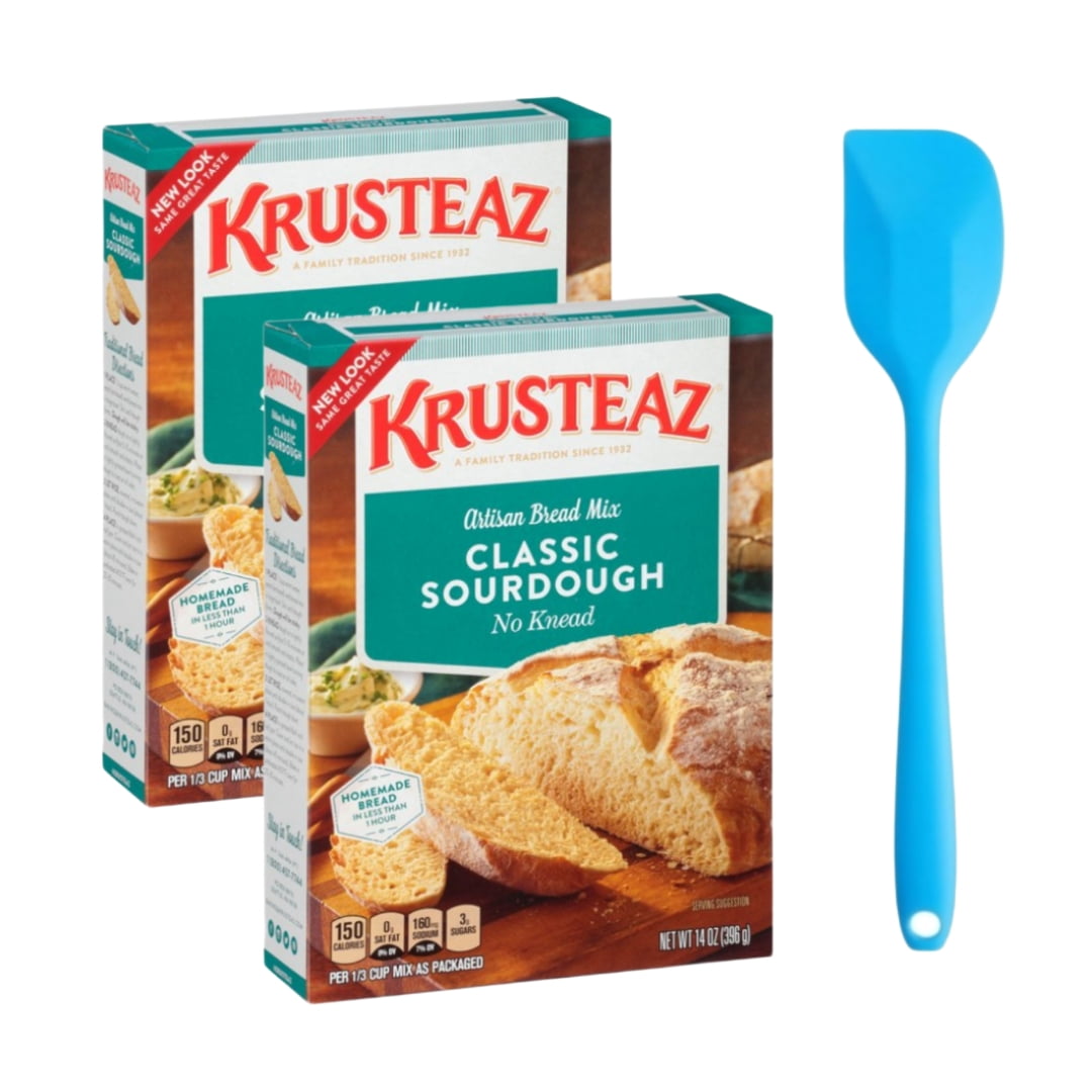 Krusteaz Sourdough No Knead Bread Mix, Includes Yeast Packet