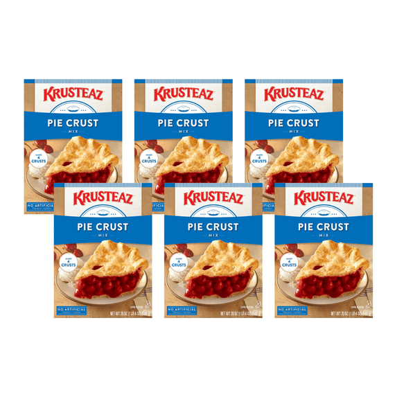 Krusteaz Traditional Light & Flaky Pie Crust Mix, 20 Ounce (Pack of 6)
