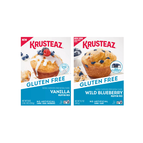 Krusteaz Vanilla & Blueberry Muffin Mix Pack