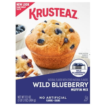 Krusteaz Wild Blueberry Muffin Mix, 17.1-Ounce Box (Pack of 1)
