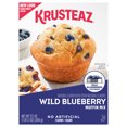 Krusteaz Wild Blueberry Muffin Mix, Includes Wild Blueberries Can, 17.1