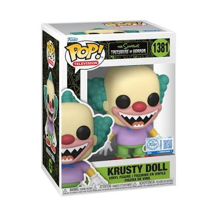 Krusty Doll 1381 Exclusive Funko Pop with Protector