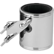 Kruzer Kustom Kaddy Cup Holder Chrome Brake-Clutch Perch Mount Motorcycle Fiber