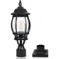 Krychilier Outdoor Lamp Post, 3Light Pier Mount Outdoor Lighting