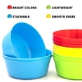 thumbnail image 1 of Kryllic Kids Bowls Plastic Bowls Set of 12 Plastic Cereal Bowls 10oz in 4 Colors Toddler Kid Bowl Microwave Safe Bowls Dishwasher Safe Small Bowls Colored Snack Bowls For Kids, 1 of 4