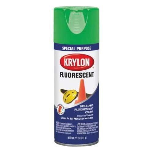 Fluorescent Paints, 11 oz Aerosol Can, Green