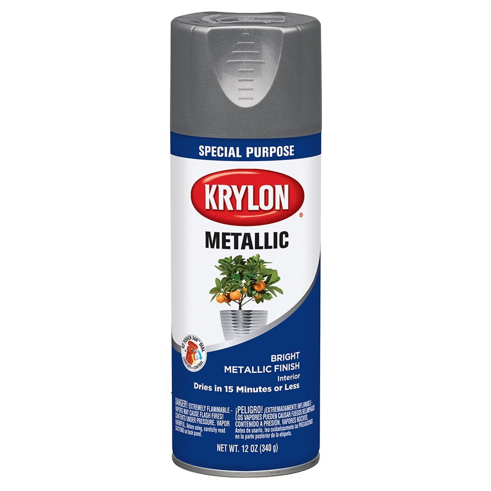 Krylon 1403-6 PK Dull Aluminum 11 Ounce Aerosol, Case of 6 Metallic Paint
