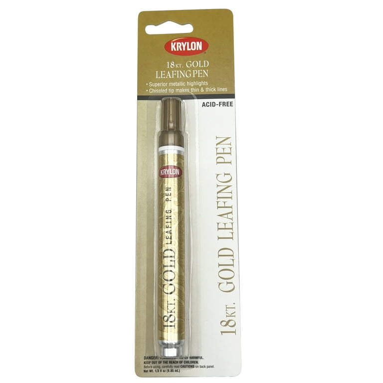 Krylon K09901A00 Leafing Pen, Gold, .33 Ounce, 1 Count (Pack of 1)