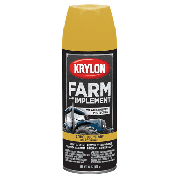 Krylon 1957 Krylon Farm & Implement Paints School Bus Yellow 12 oz. Aerosol Krylon Farm & Implement Paints