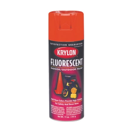Krylon 3102 Fluorescent Spray Paint Yellow Orange Fluorescent 11 Ounce