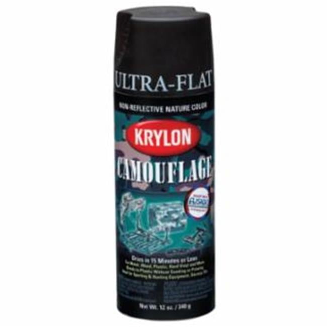 Krylon 425-K04293777 11 oz Fusion Camoflauge Oliveod Green Spray Paint - Pack of 6