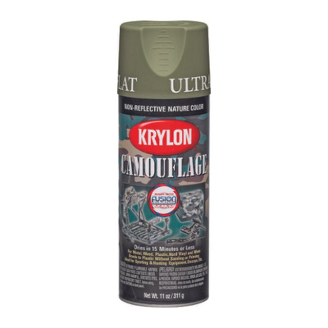 Krylon 4296 Woodland Light Green Flat Camo Spray Paint 11 Ounce