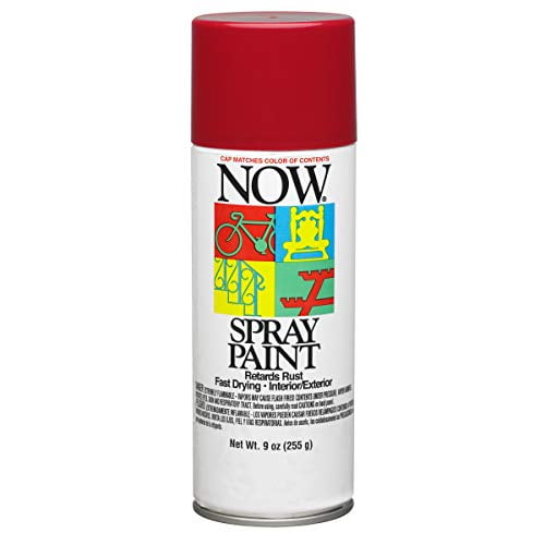 9 oz Krylon 21217 NOW Wagon Red Enamel Spray Paint - Walmart.com