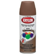 Krylon 53562-6 PK Brown Boots Decorator 'Satin Touch' Spray Paint - 12 oz. Aerosol, Case of 6