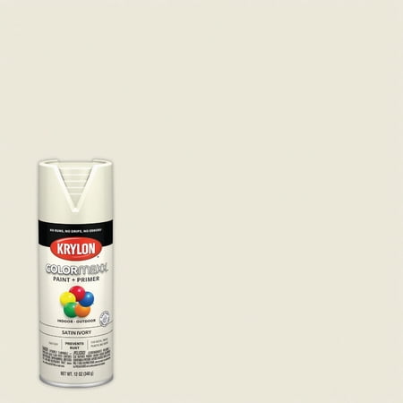 6-pack Krylon Spray Paint Matte Finish - Fast Dry, Clear, White - 6 Pack, 12 oz — Interior & Exterior Use, Professional Finish