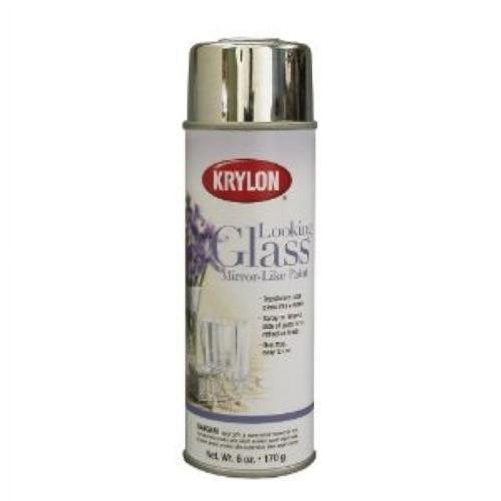 Krylon 9033 Looking Glass Mirror Like 6 oz Spray Paint, 6 Pieces