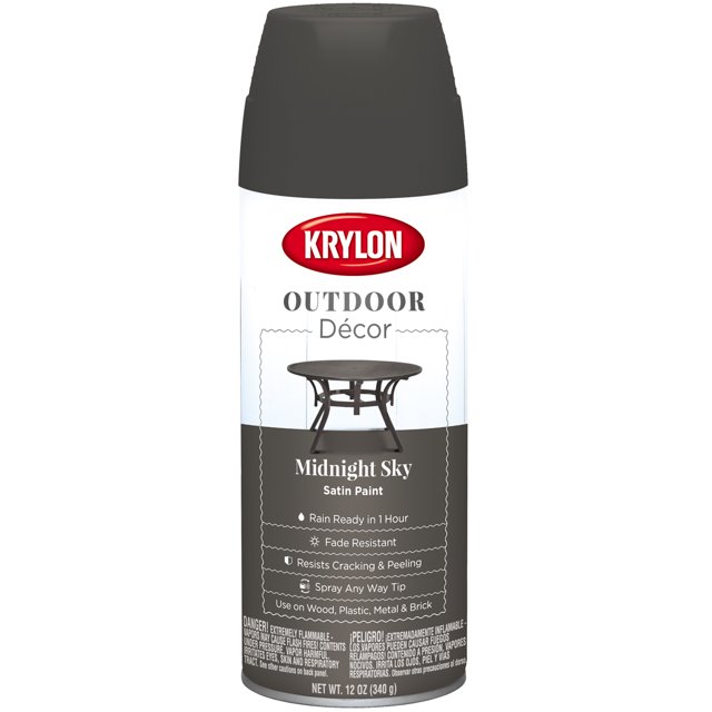 Krylon 9324 Spray Paint, 12 oz, 25 sqft Coverage, Satin, 29 deg C