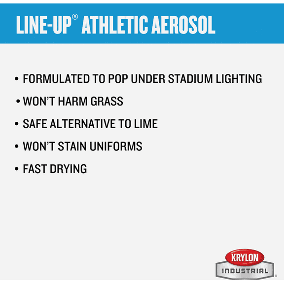 Krylon Athletic Field Striping Paint - Pack of 18  Interior & Exterior Use, Professional Finish