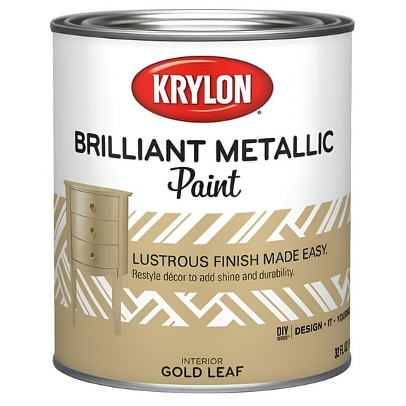 Krylon Brilliant Metallic Paint, Gold Leaf K02221000-14