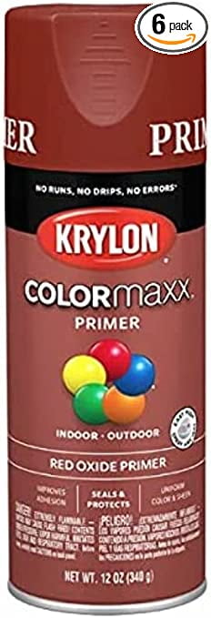 Krylon COLORmaxx Primer Spray Paint, Red Oxide, 12 oz. - Walmart.com
