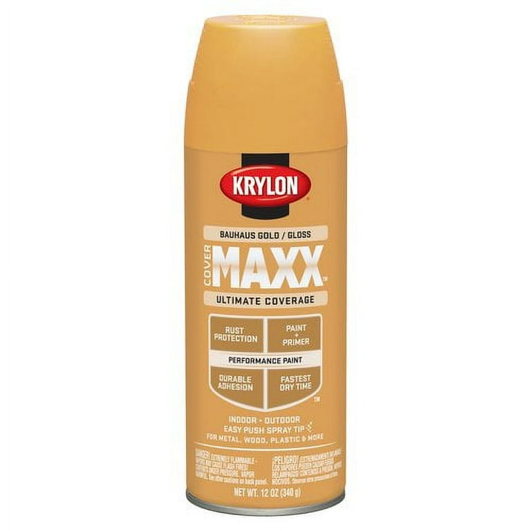 Krylon ColorMaxx 11 Oz. Metallic Gloss Spray Paint, Gold - Gillman