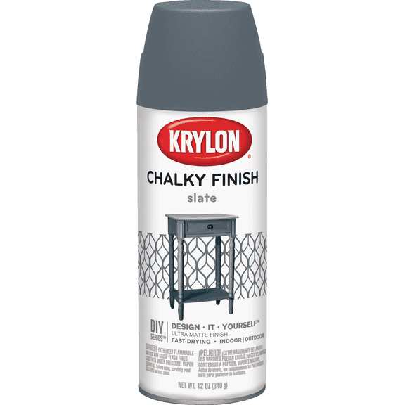 Krylon Chalky Finish Chalk Spray Paint - Pack of 6  Interior & Exterior Use, Professional Finish