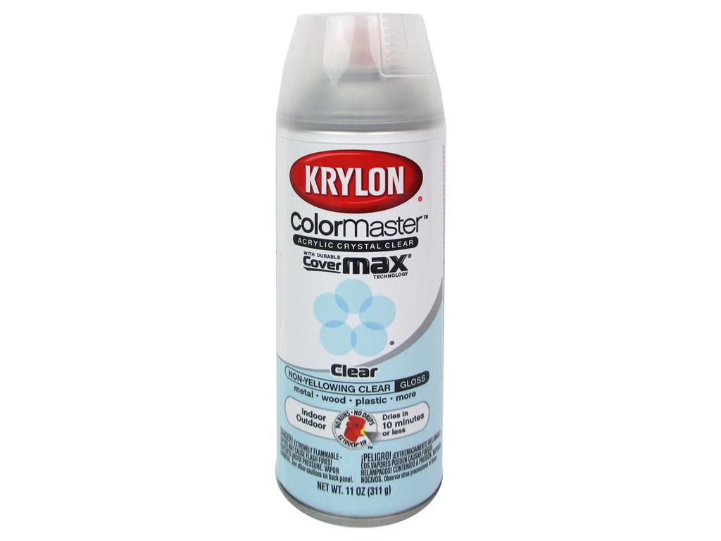 Krylon K01303007 Acrylic Spray Paint Crystal Clear in 11-Ounce Aerosol,  Gloss Large Can, 11 Ounce (Pack of 1)