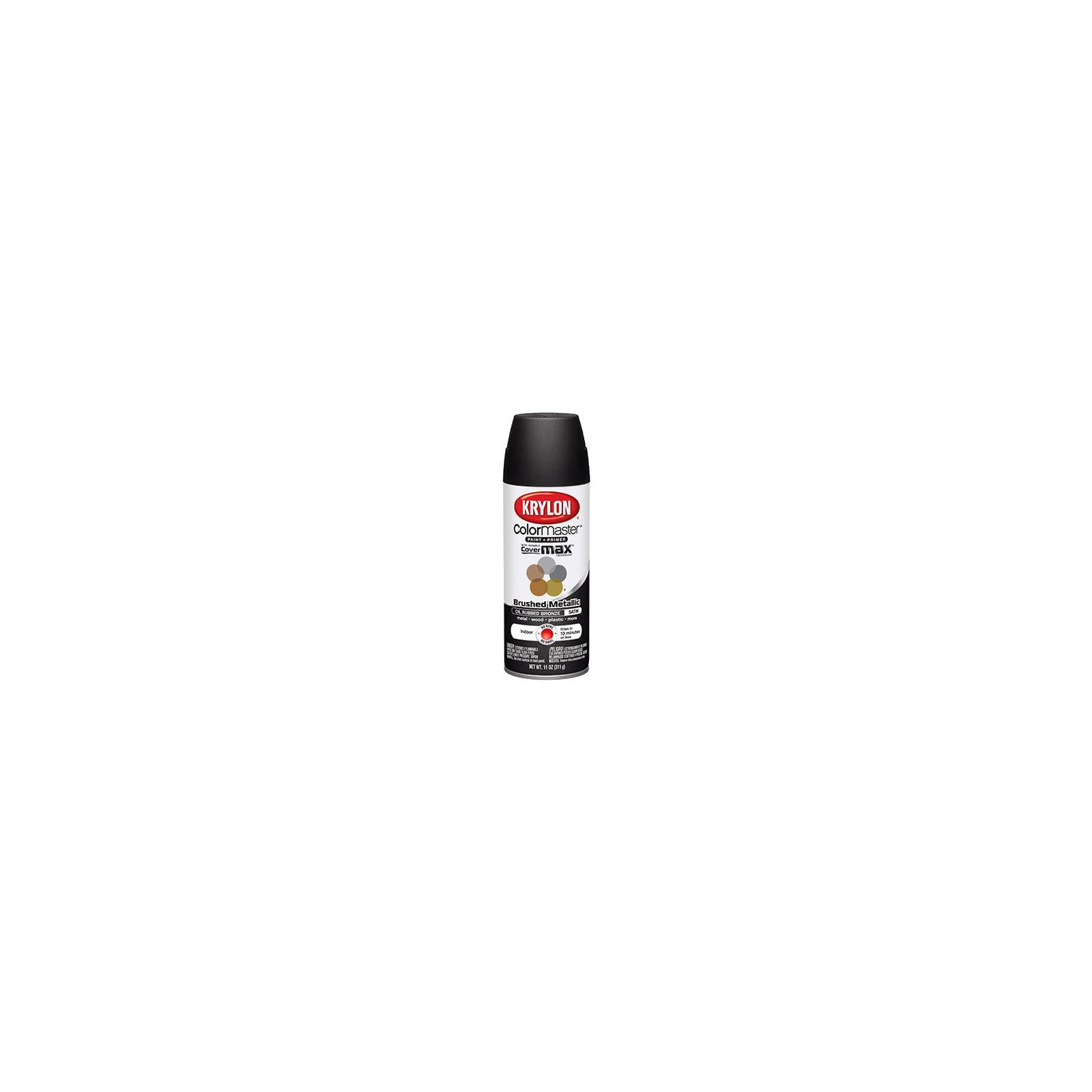 Krylon Colormaster Spray Paint, 11oz, Brushed Metallic Satin Finish