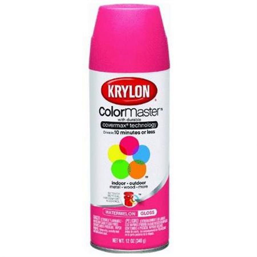 Krylon Colormaster Spray Paint and Primer, 12 oz, Gloss, Peekaboo Blue