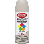 Krylon K05352007 ColorMaster Paint + Primer, Satin, Pebble, 12 oz.