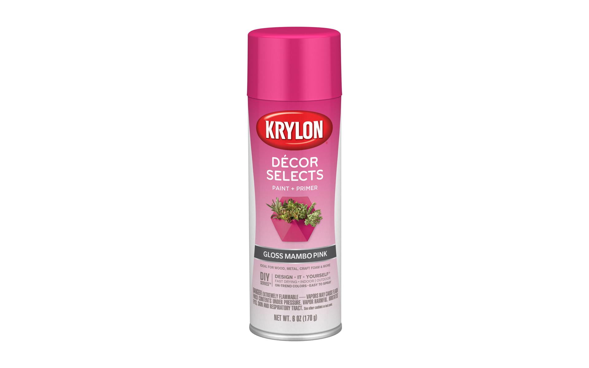 Krylon Short Cuts Satin Spray Paint, Rose Petal Pink, 3 Oz.