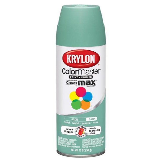 Krylon COLORmaxx 12oz Jade Satin Spray Paint with Rust Protection