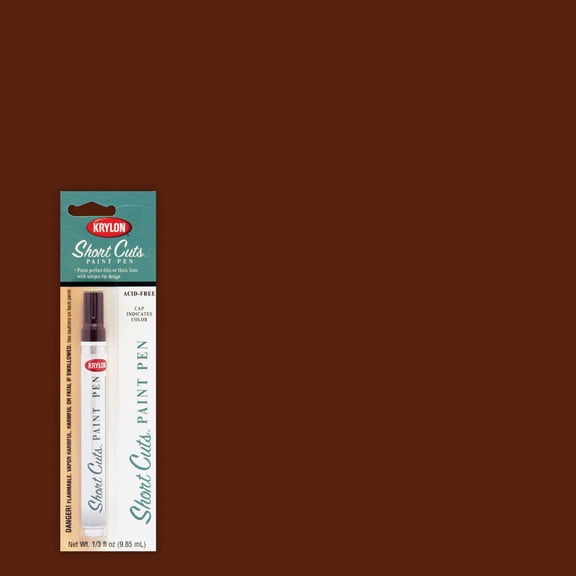 Krylon Short Cuts Paint Marker, Art Marker, Chisel - Espresso - 1/3 oz.